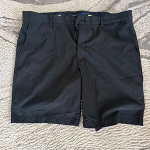 Stylish Navy Men's Flat Front Shorts